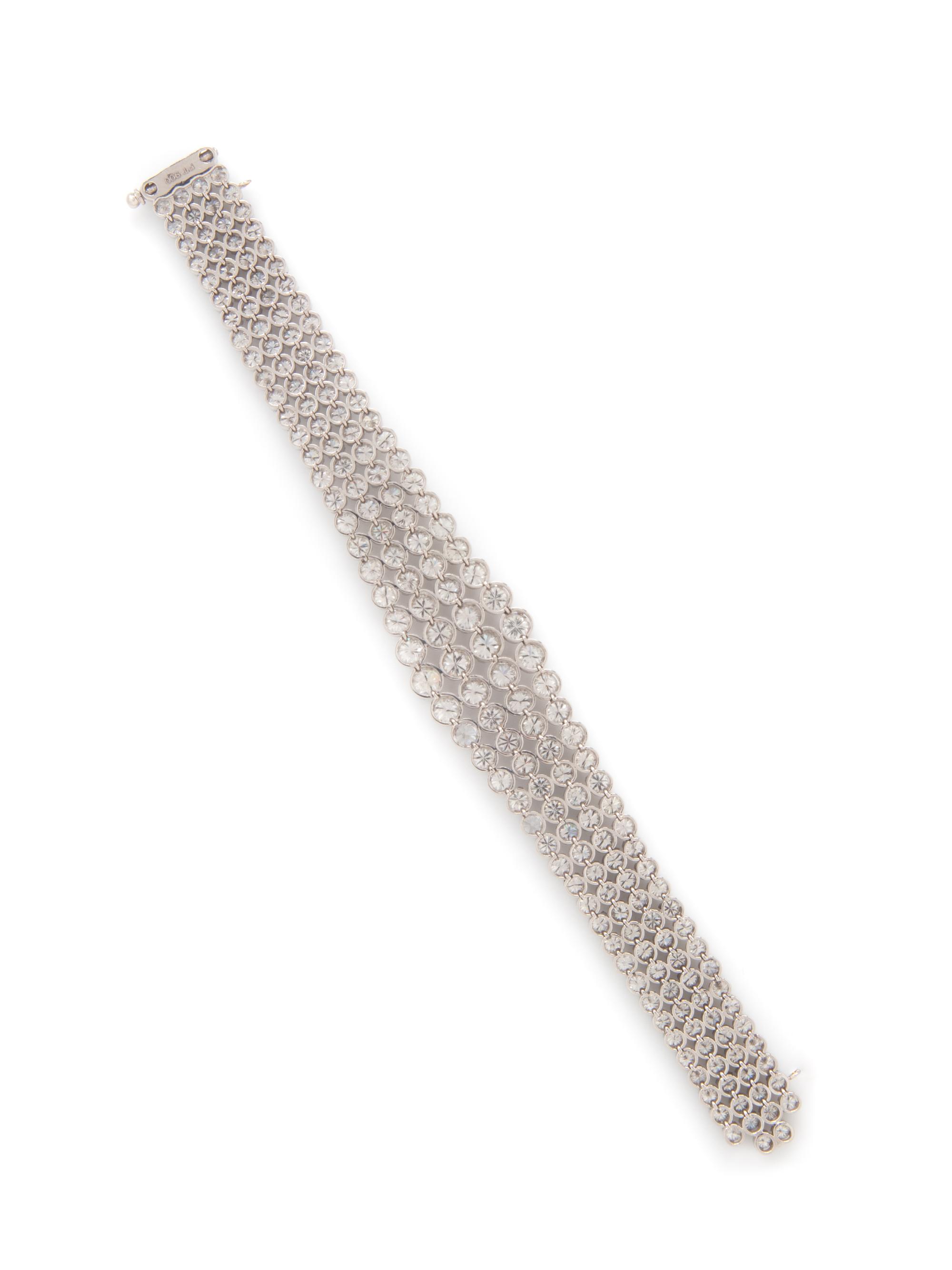 PLATINUM AND DIAMOND BRACELET