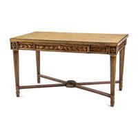 An Italian Neoclassical Giltwood Marble-Top Center Table