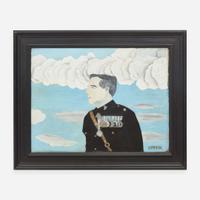 Horace Pippin (American, 1888-1946) Portrait of Major-General Smedley D. Butler, U.S.M.C. (Retired)