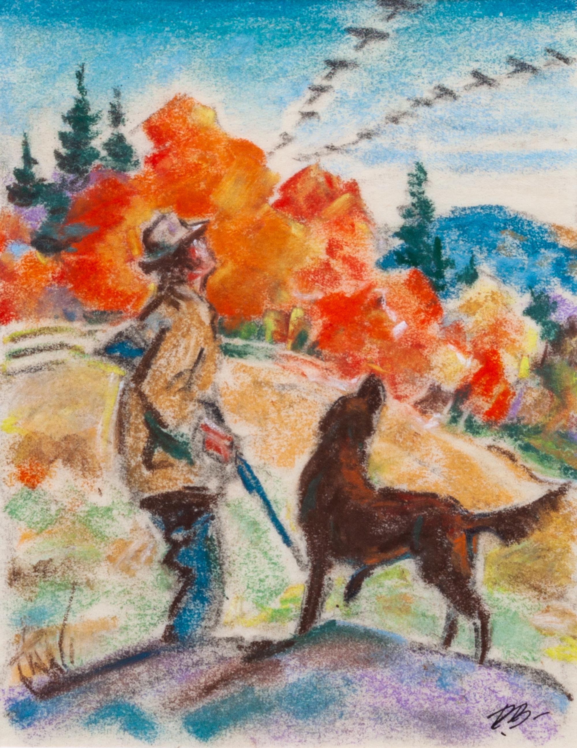 Three Works of Art depicting English Setters Largest: 23 1/2 x 29 1/4 inches.