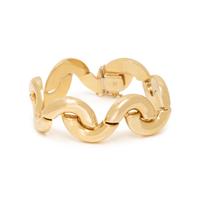 YELLOW GOLD FANCY LINK BRACELET