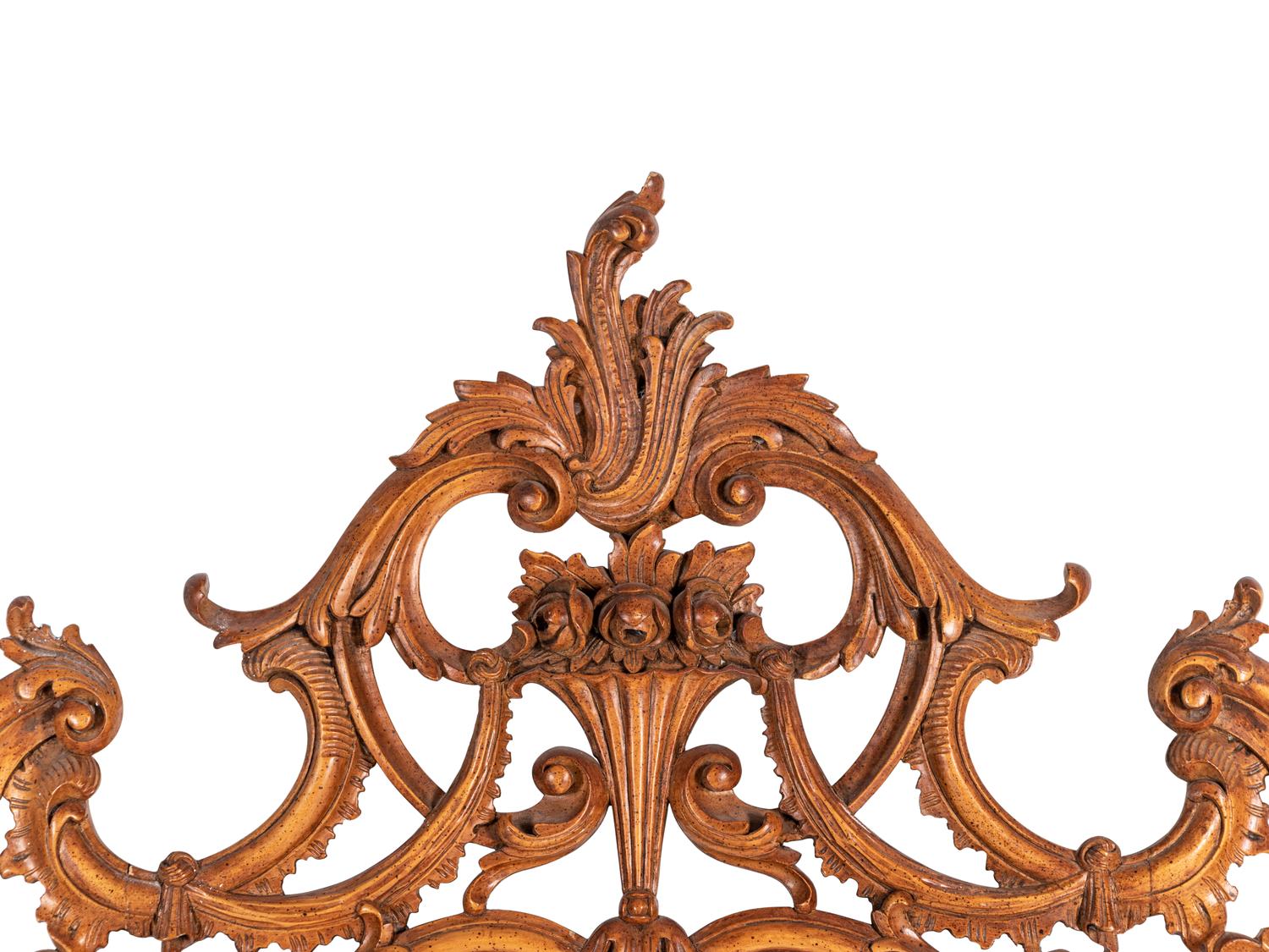 A George II Style Carved Walnut Mirror