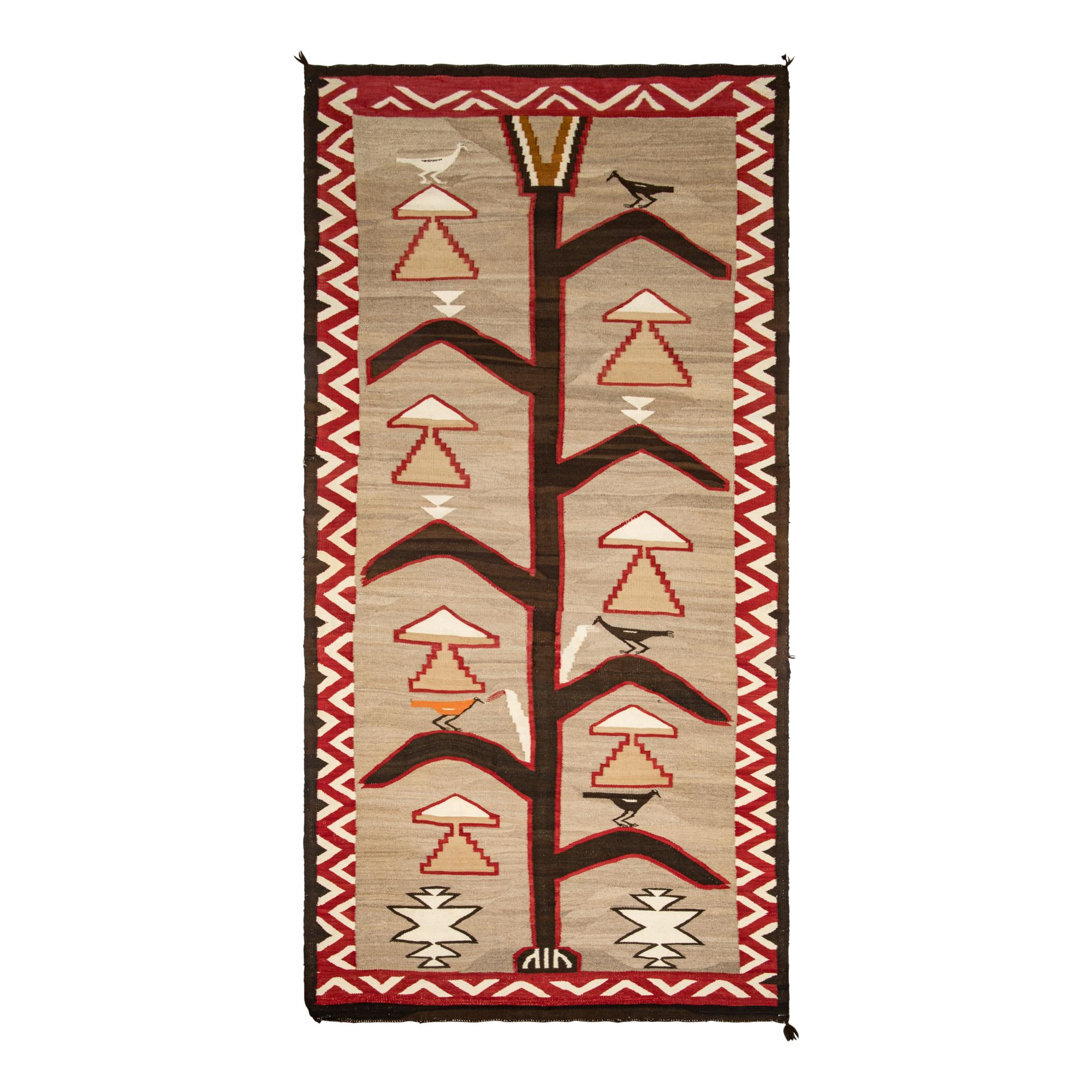 Navajo Pictorial Weaving, Cornstalk of Life [Rug]