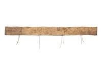 Sioux Beaded Buffalo Hide Blanket Strip