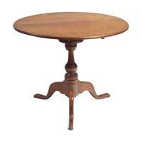 A Chippendale Cherry Tilt-Top Tea Table