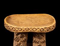 Two African Wood Stools