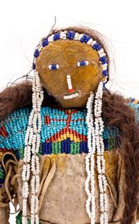 Sioux Beaded Hide Doll