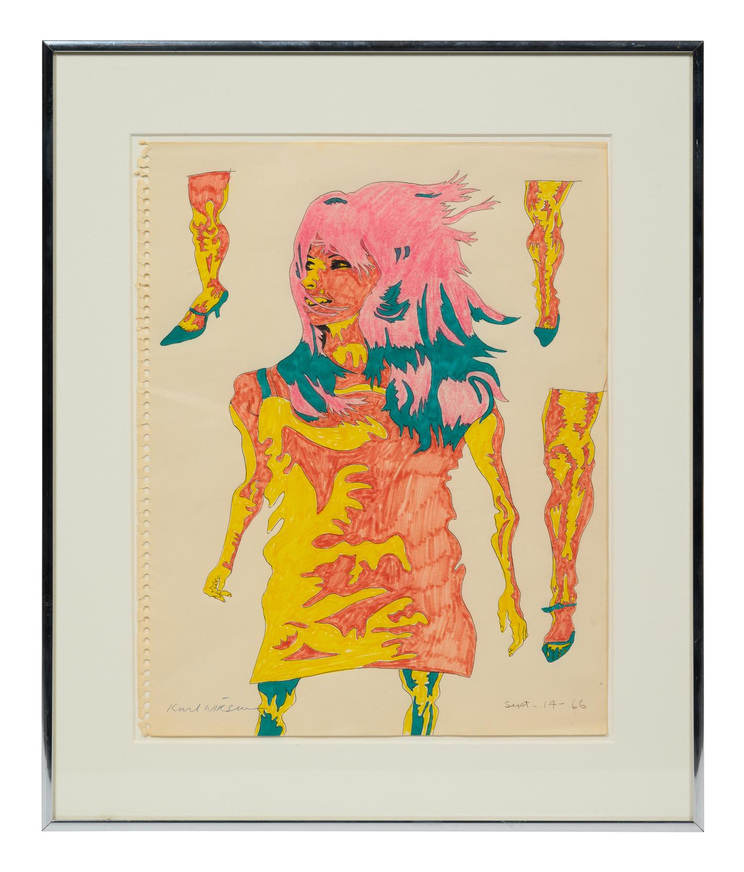 Untitled (Walking Woman with Leg Options)