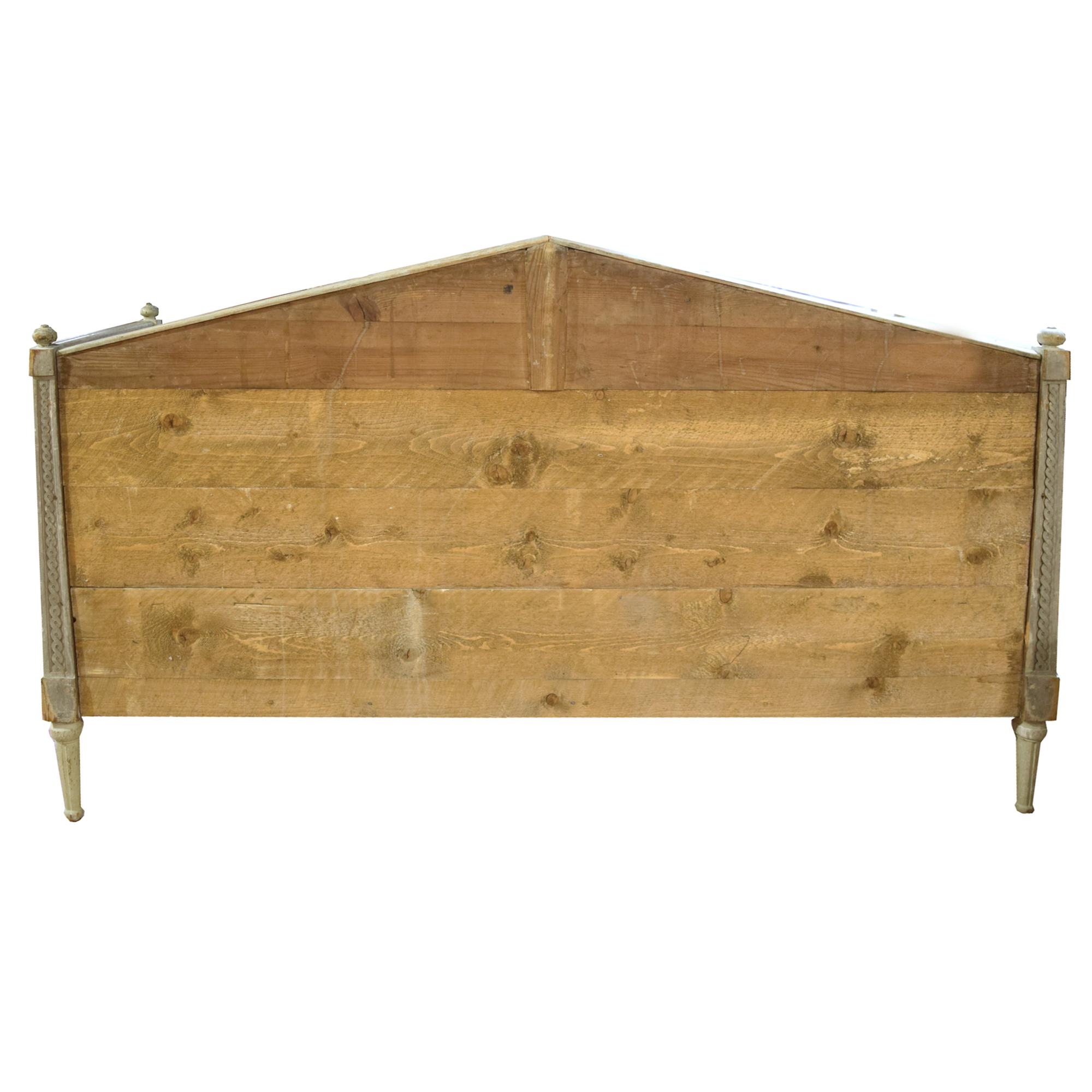 A Painted Pine Settee 74.5" W x 29" D x 44" H — Sweden, 20th Century