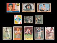 A Group of 11 1950s Hall of Fame and Star Baseball Cards,