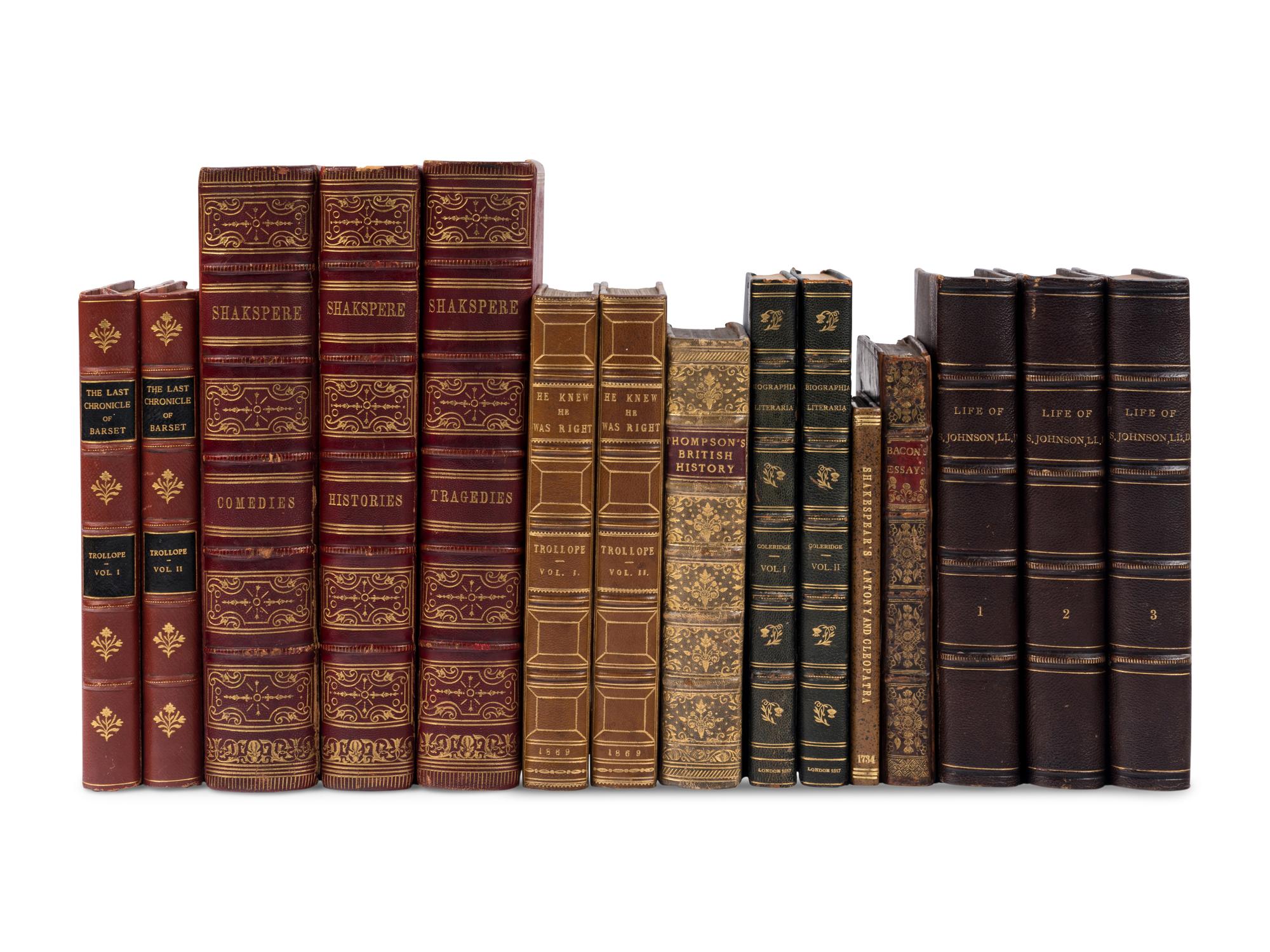 [LITERATURE - BRITISH]. A large group of 18 works, including: