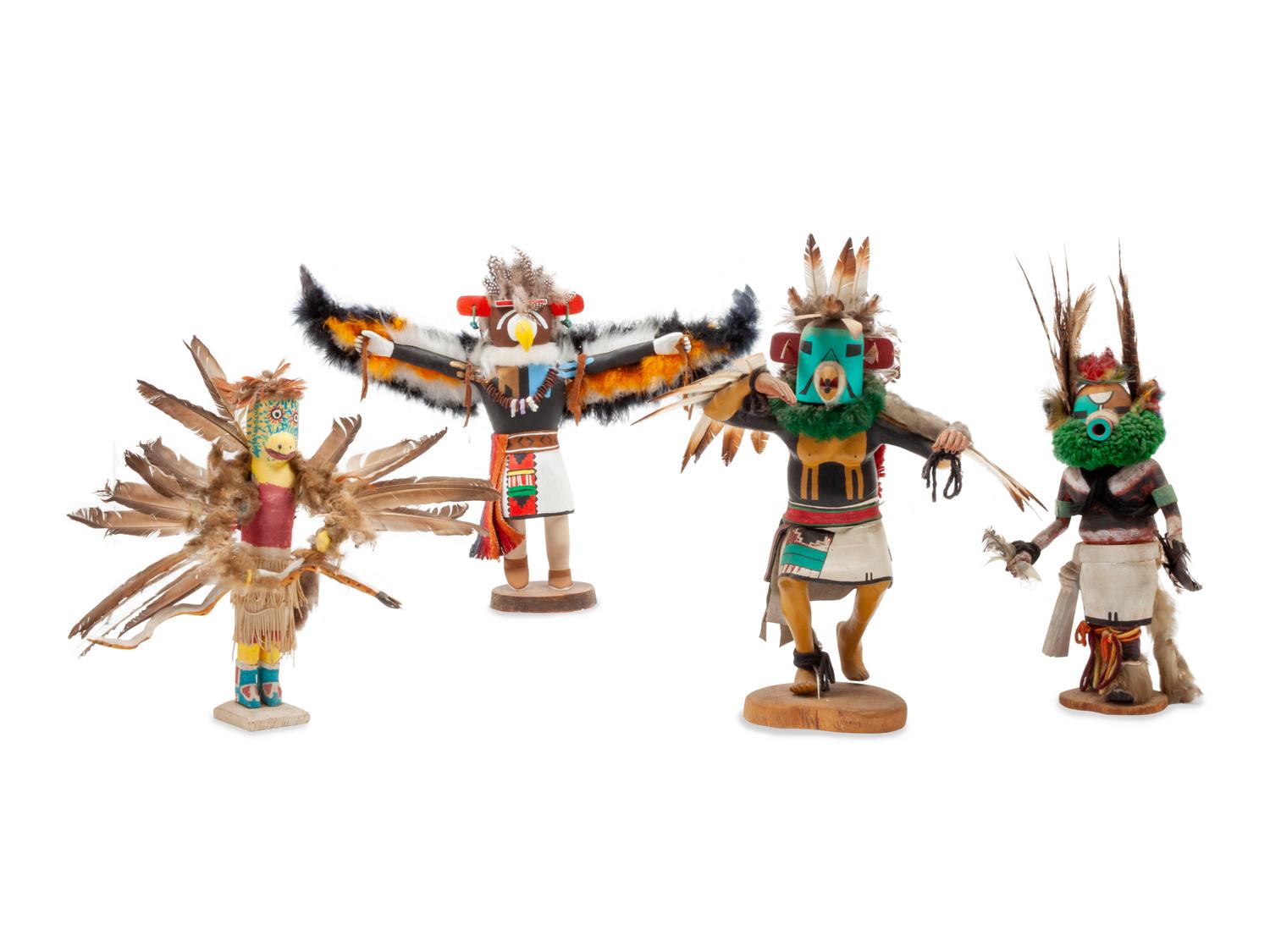 Four Contemporary Hopi Eagle Dancer Kachinas