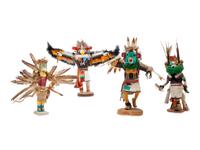 Four Contemporary Hopi Eagle Dancer Kachinas