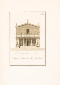 CIPRIANI, GIOVANNI BATTISTA. Monumenti di fabbriche antiche... Rome, 1796. Vol. 1 (of 3) only. w/122 engraved plates.