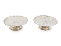 A Pair of English Silver Compotes — Roberts & Belk, Sheffield, 1908