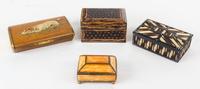 A Group of Boxes Length of largest 7 inches.