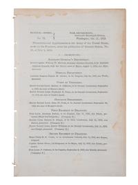 [CIVIL WAR]. War Dept. General Orders, No. 24, signed by future CSA General Samuel Cooper. 1853.