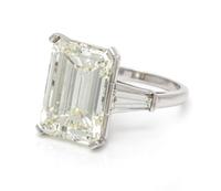 A Platinum and Diamond Ring, 5.80 dwts.