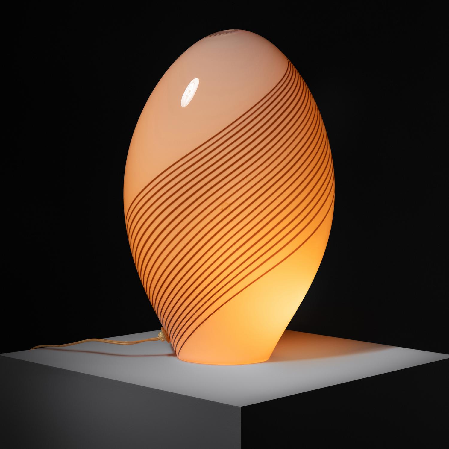 Murano table lamp, c. 1980 Effetre International Company, Italy