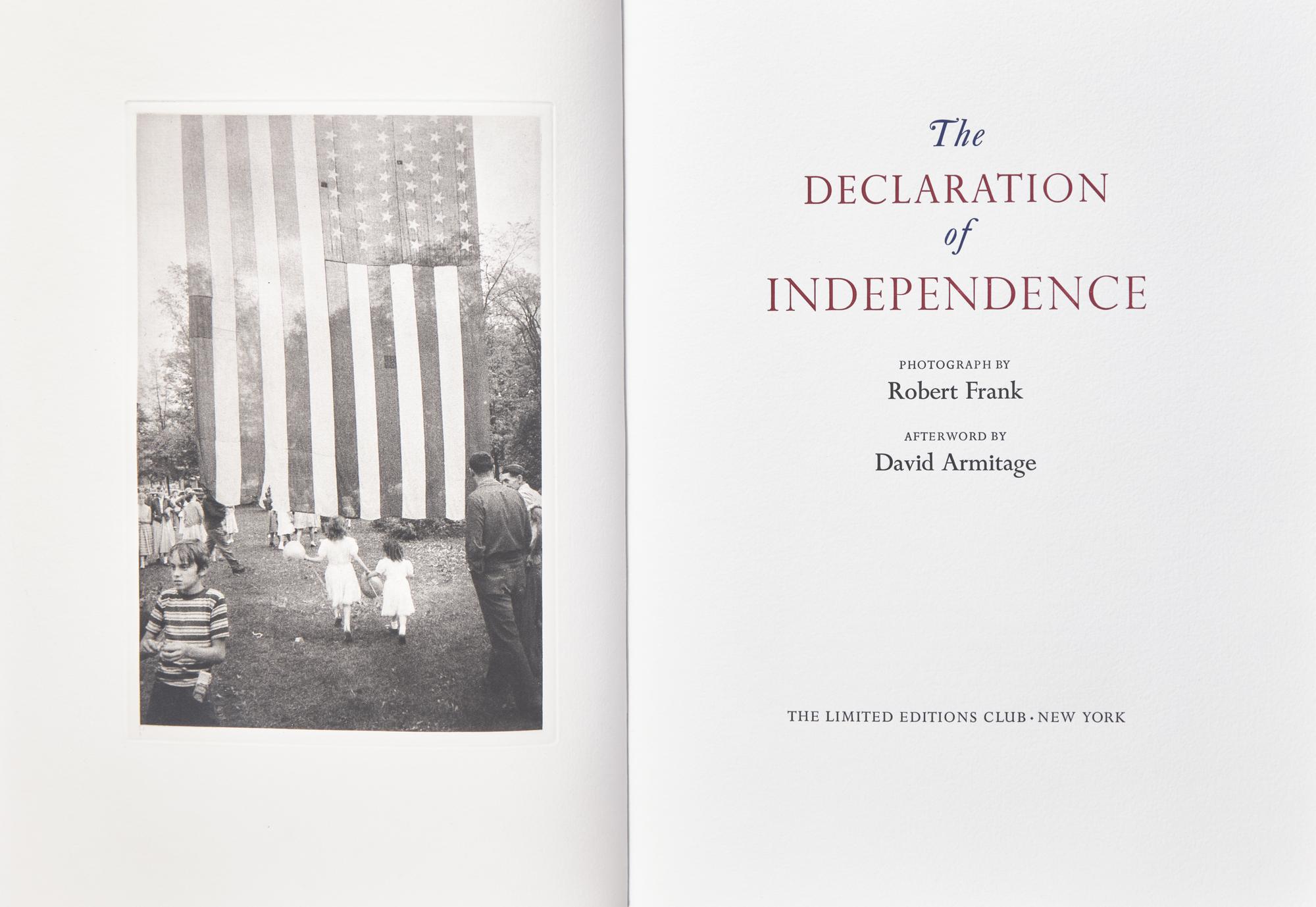 [Limited Editions Club]. The Declaration of Independence