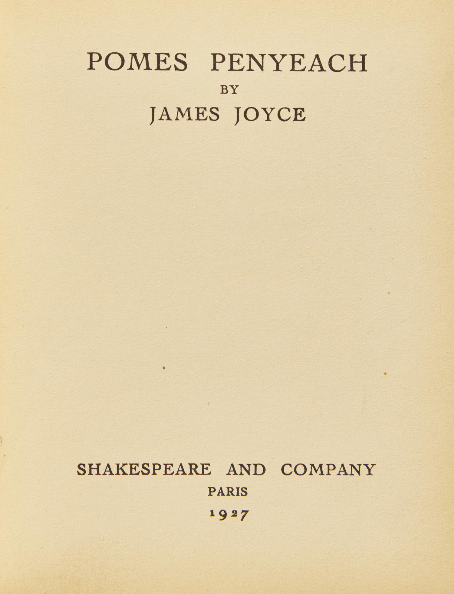 [Literature] Joyce, James. Pomes Penyeach