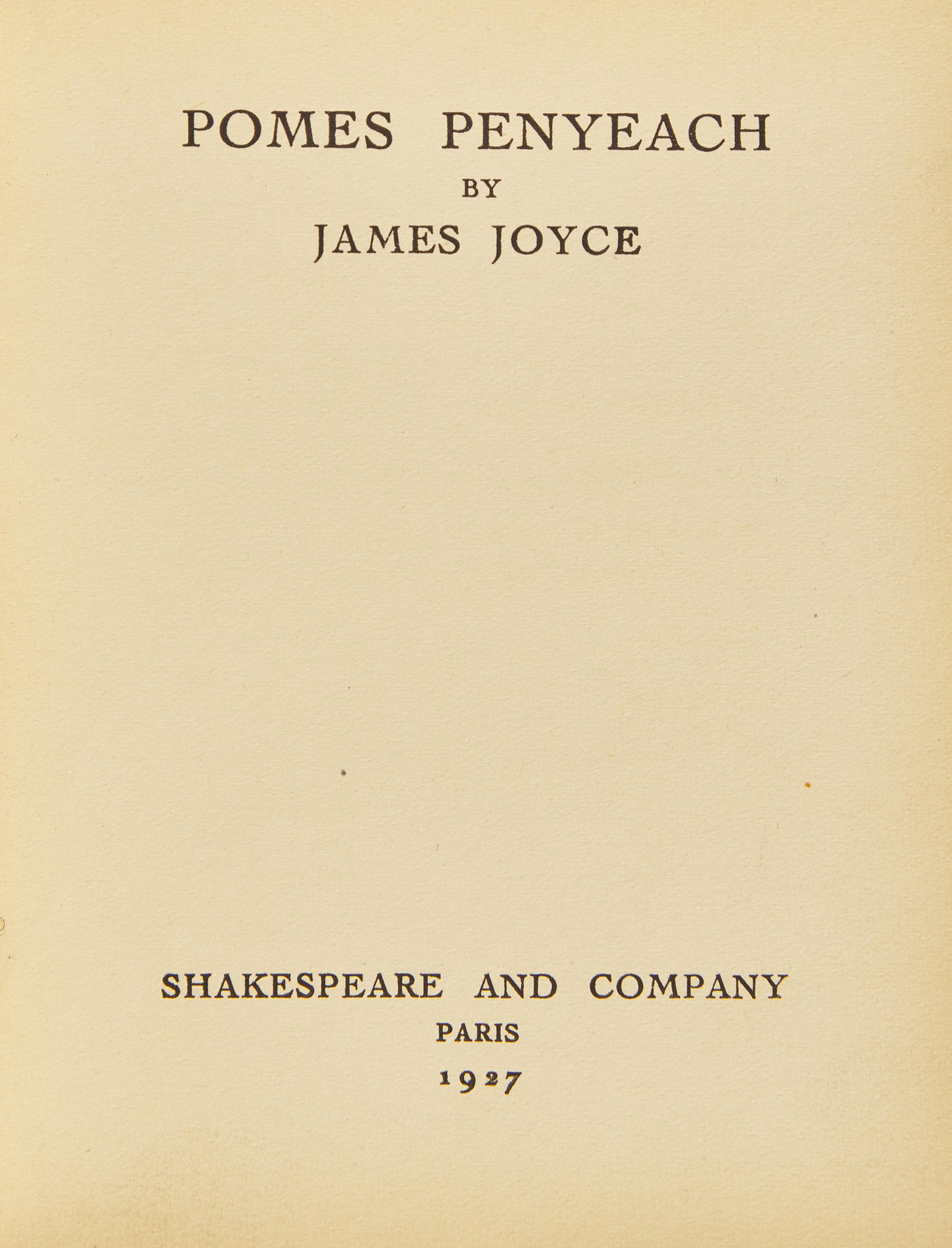 [Literature] Joyce, James. Pomes Penyeach