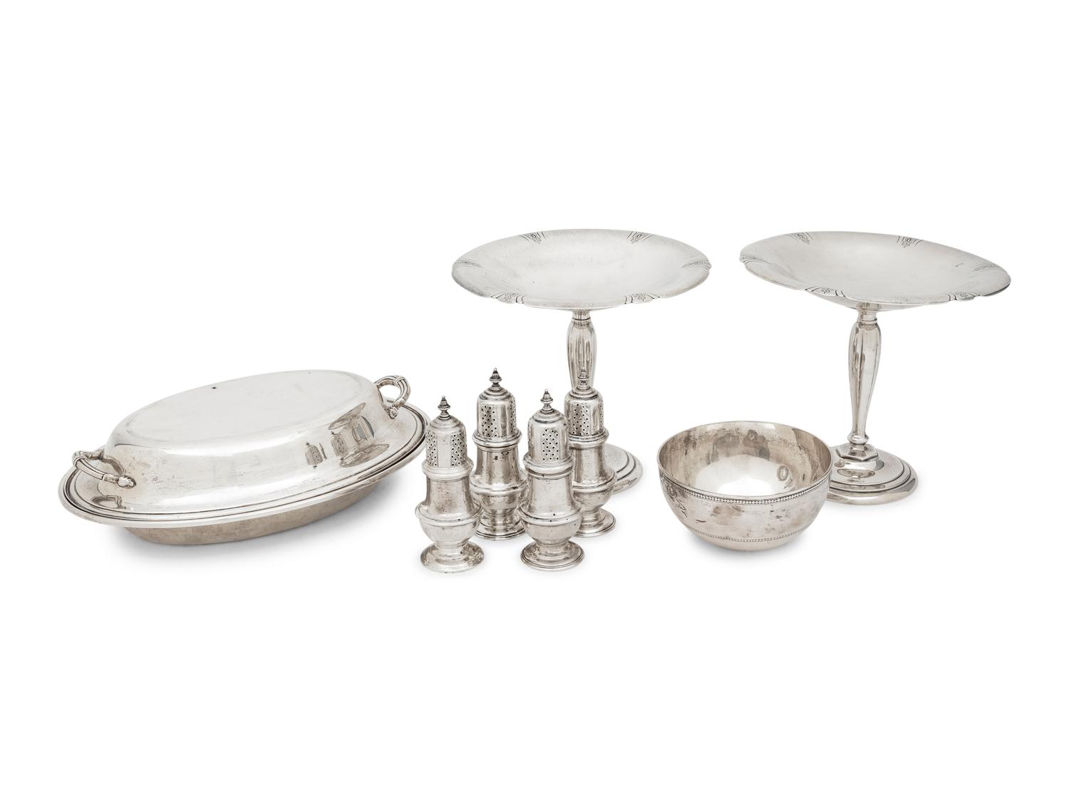 A Group of American Silver Table Articles