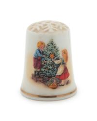 Sixteen Porcelain Thimbles