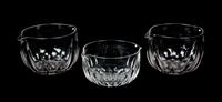 A Collection of Ten Glass Wine Rinsers