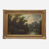 William C. Craig (1829-1875) River View with Fisherman, circa 1870