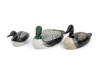 Six Carved and Polychrome Painted Loon Decoys