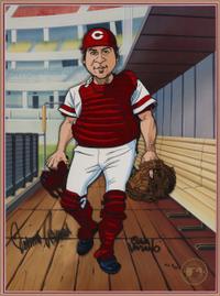 A Group of Cincinnati Reds Artwork including Pete Rose and Johnny Bench