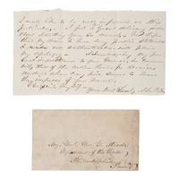 [Civil War - Gettysburg]. Warner, John Riddle (1827-1894). Autograph letter signed ("John R.W.") to General George Meade, [Gettysburg, PA, ca 1863].