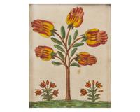 A Group of Three Fraktur Drawings or Rewards of Merit, Pennsylvania, 19th Century