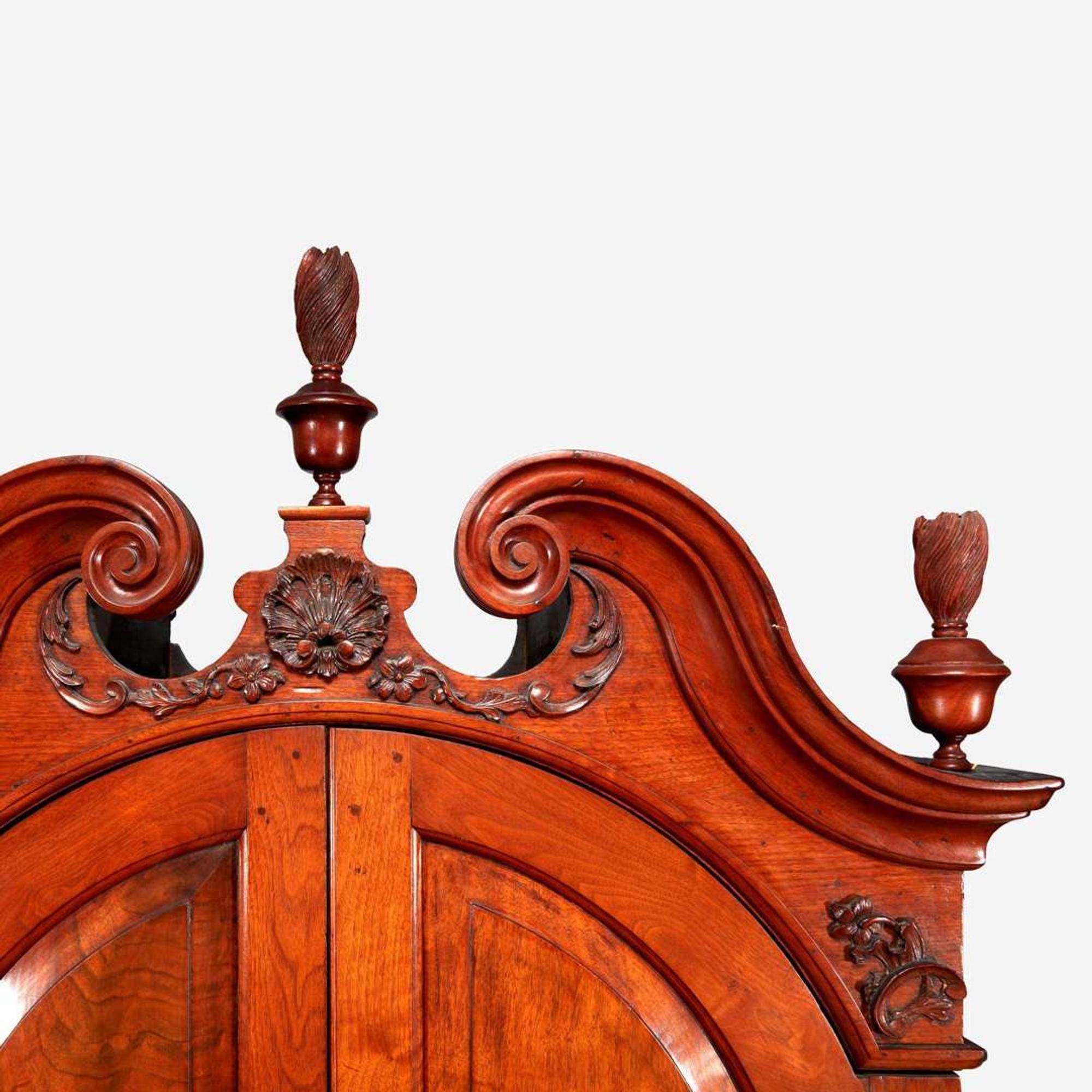 A Chippendale carved and figured walnut secretary desk Philadelphia, PA, circa 1760