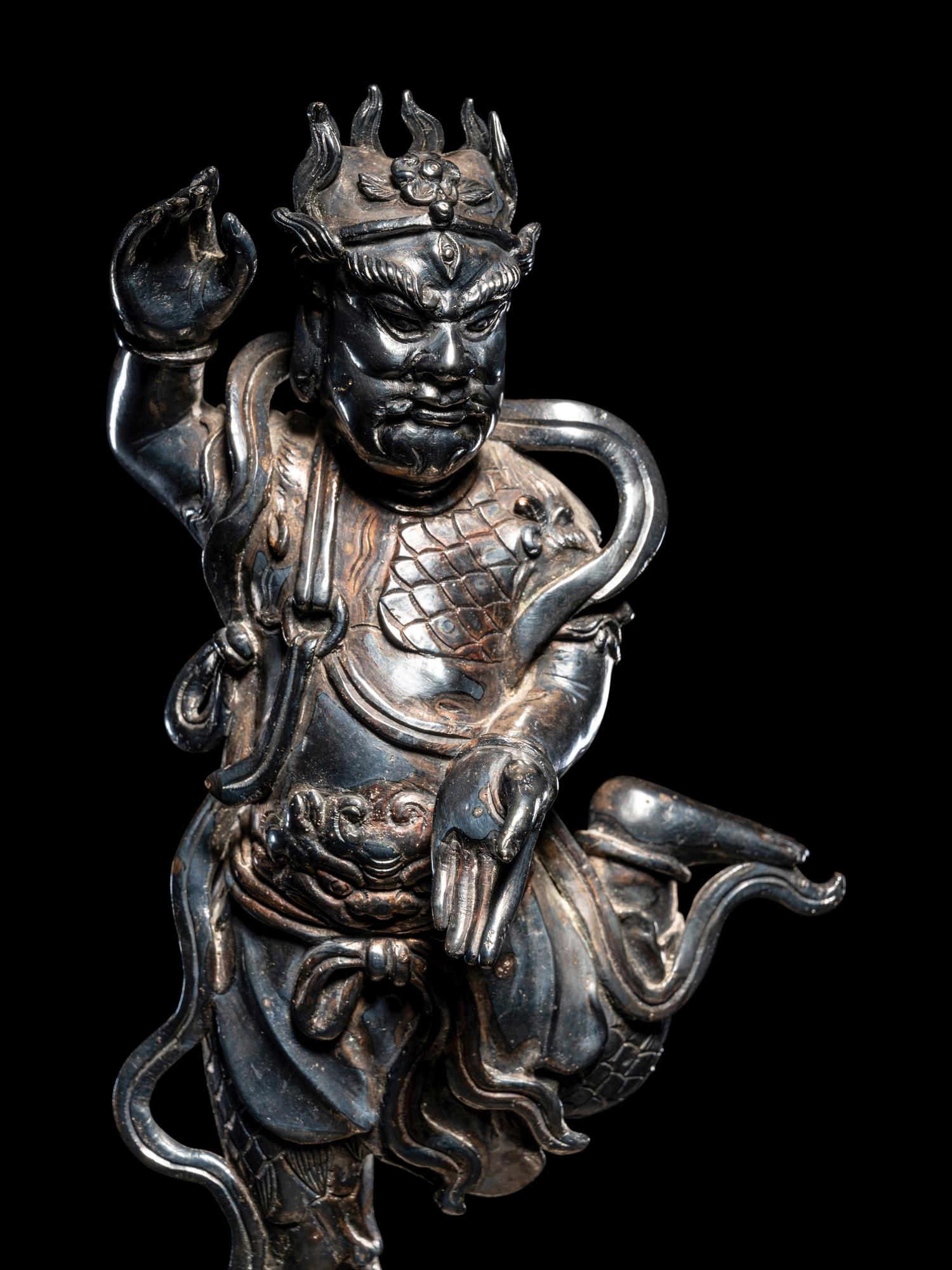 A Silver Figure of Immortal Kuixing