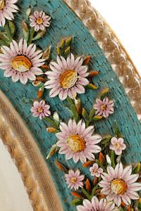 An Italian Micromosaic and Murano Glass Mirror