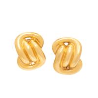 VERDURA, YELLOW GOLD EARRINGS