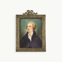 [Hamilton, Alexander] After John Trumbull Portrait Miniature of Alexander Hamilton