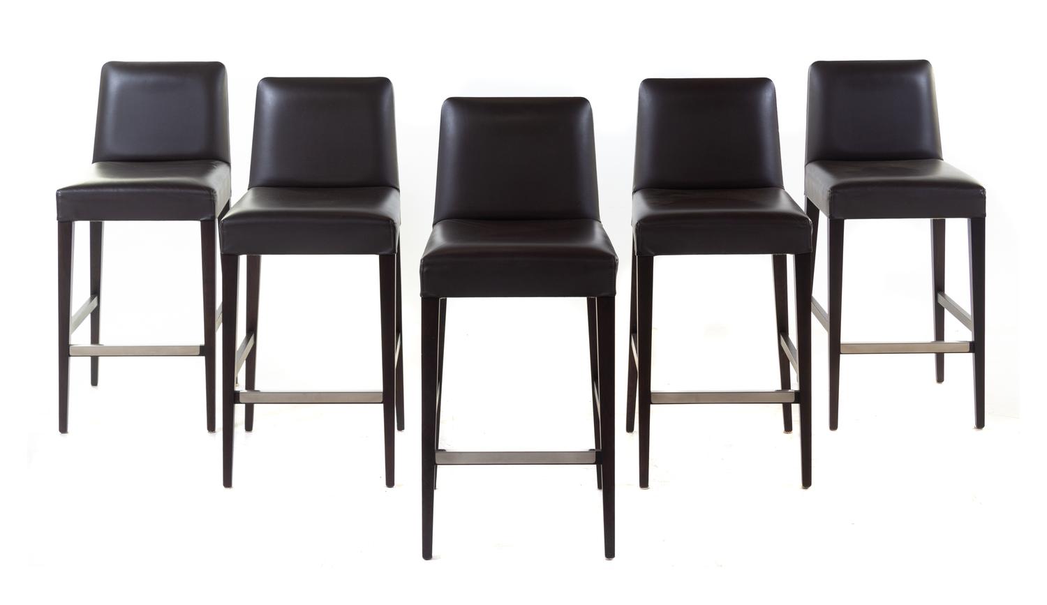 A Set of Five Ceccotti Stools