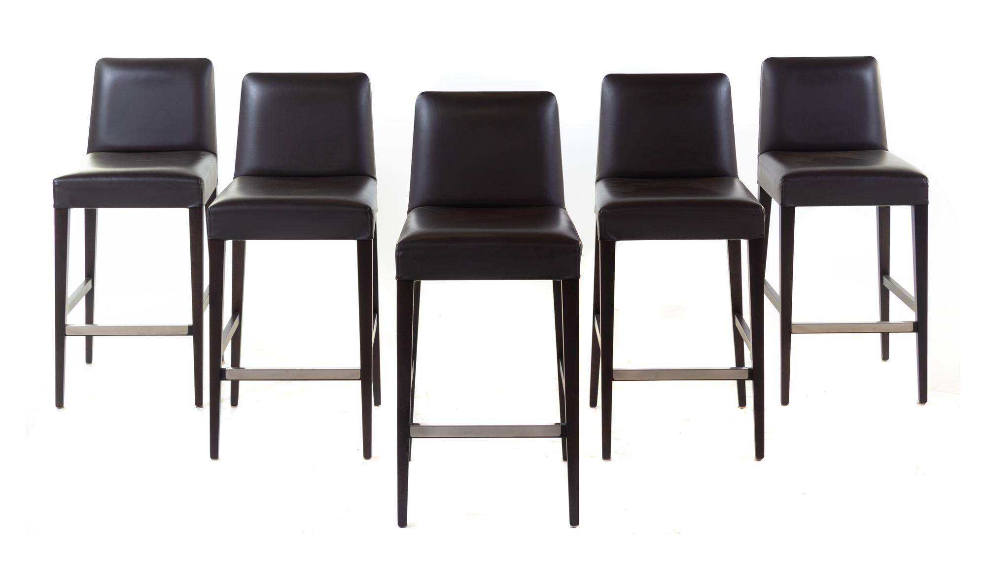 A Set of Five Ceccotti Stools