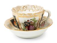 Six Meissen Porcelain Cups and Saucers — 19TH/20TH CENTURY