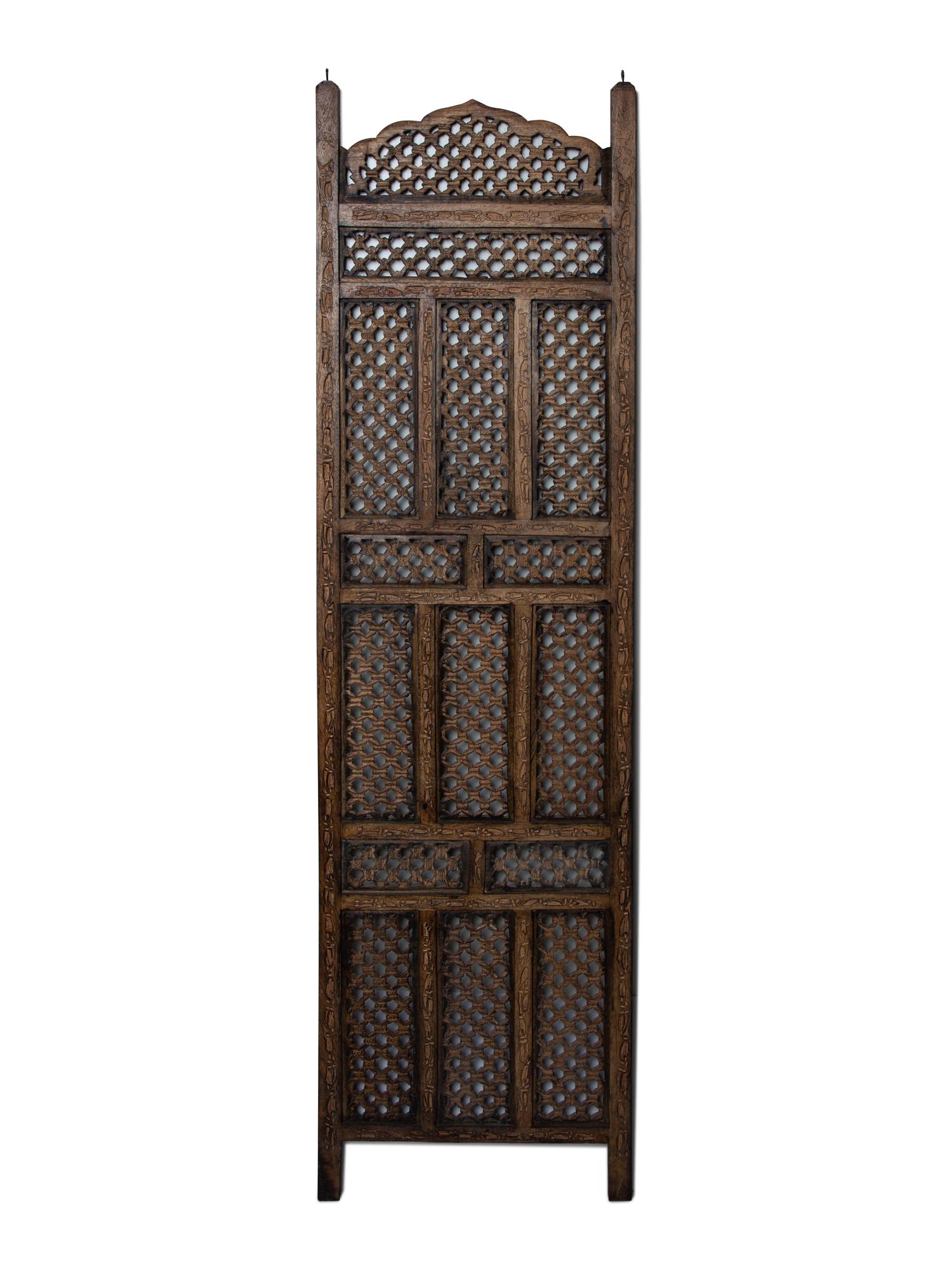 An Asian Four Panel Pierce-Cut Floor Screen — 20TH CENTURY