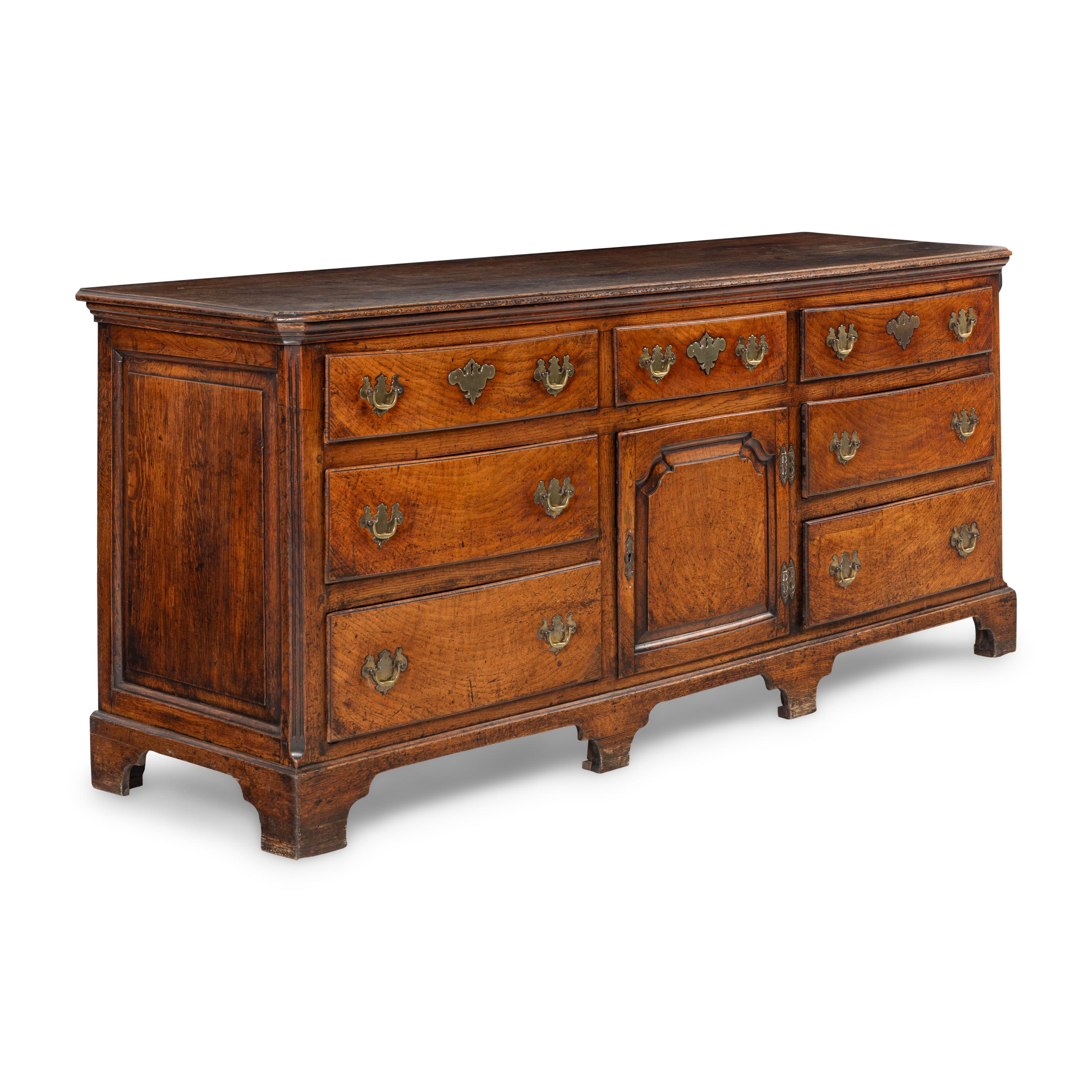 A George III Oak Serving Cabinet