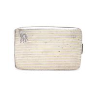 ART DECO, SILVER AND YELLOW GOLD CIGARETTE CASE