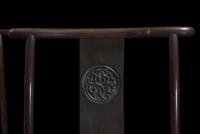 A set of four Chinese hardwood side chairs 硬木椅子一组四件 Late 19th/20th century ???????????