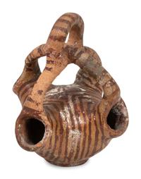 Maricopa Pottery Jar, with Twisted Handle