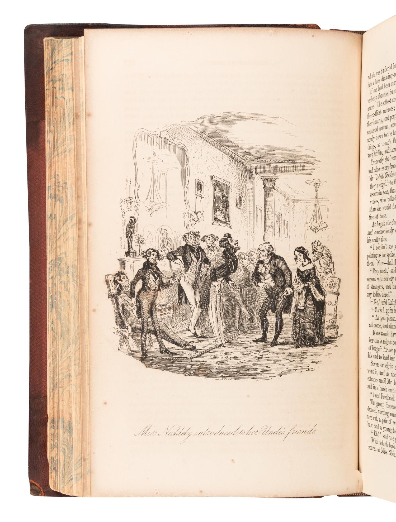DICKENS, Charles (1812-1870). The Life and Adventures of Nicholas Nickleby . London: Chapman and Hall, 1839.