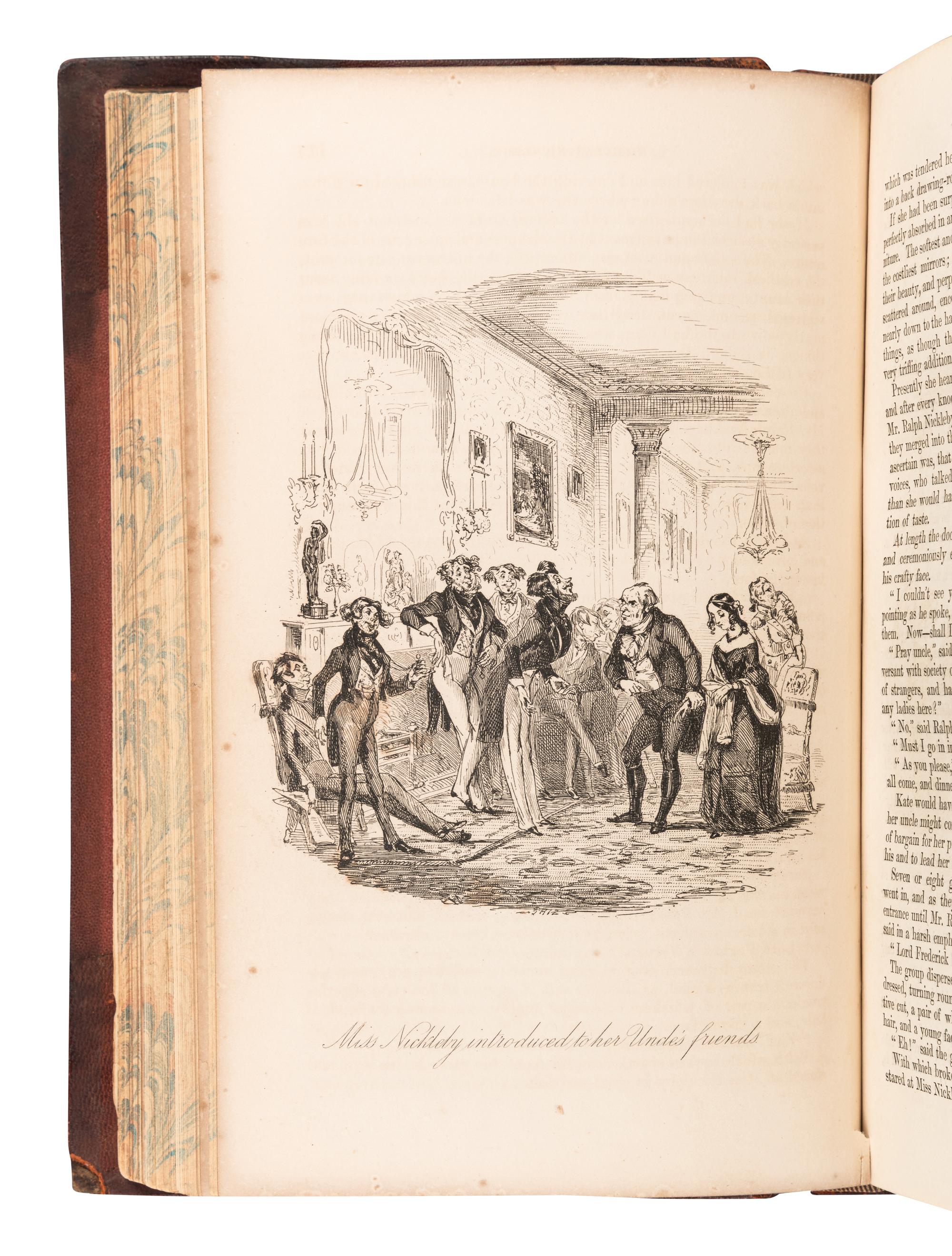DICKENS, Charles (1812-1870). The Life and Adventures of Nicholas Nickleby . London: Chapman and Hall, 1839.