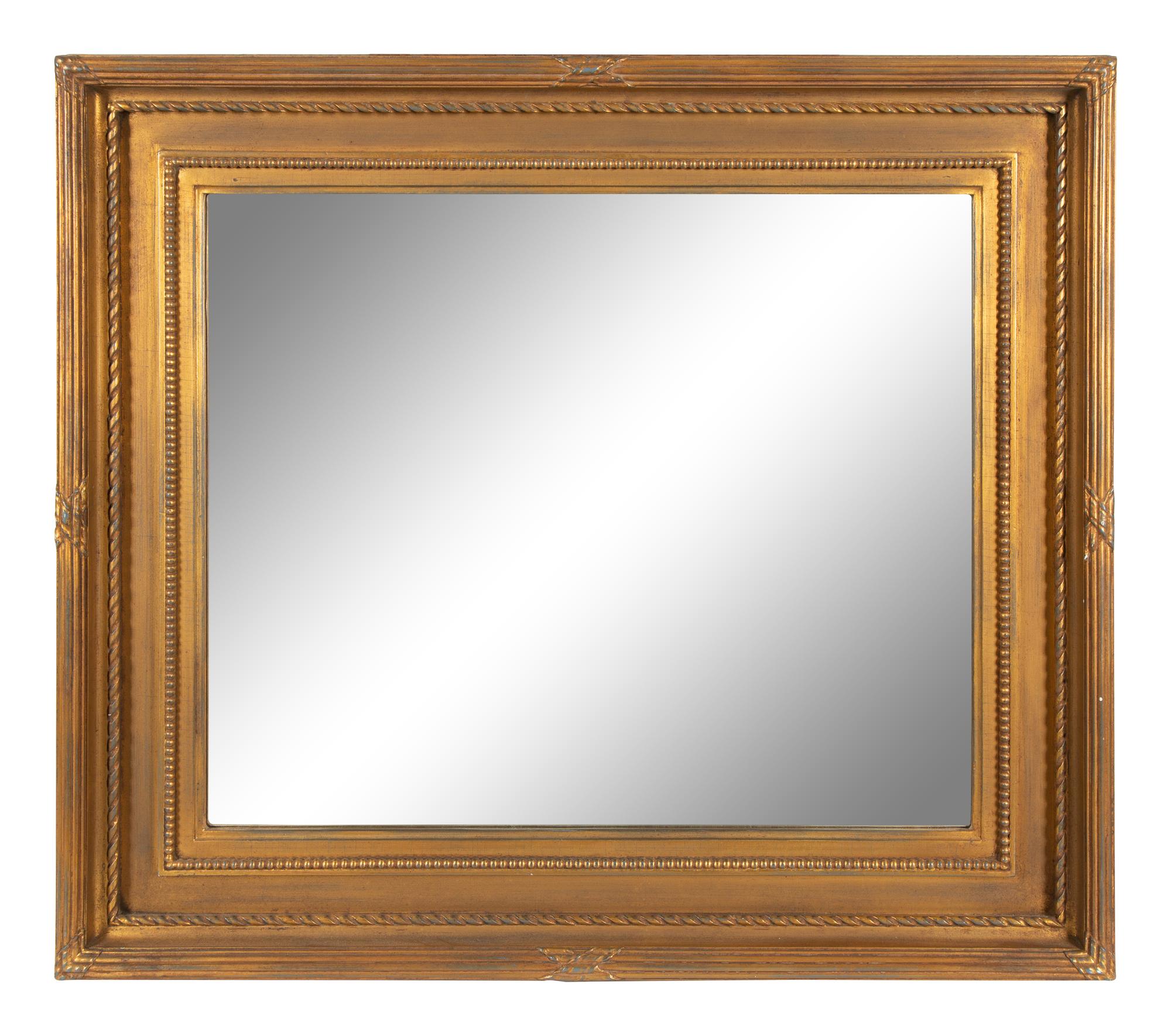 A Giltwood Framed Mirror — 20th Century